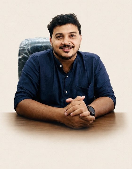 Dr. Sayed Muhammad Anas at his desk